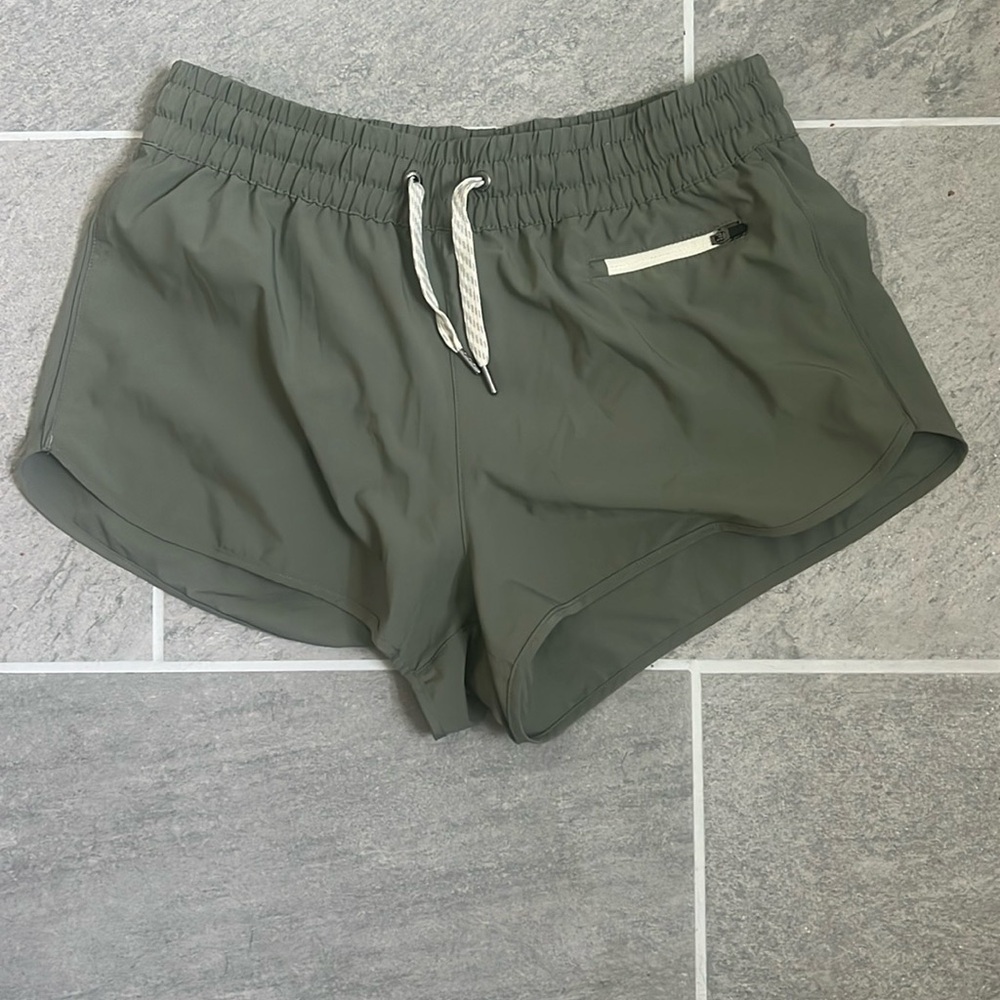 Vuori Olive Green Athletic Shorts